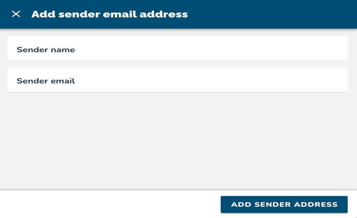 Email Sender Addresses