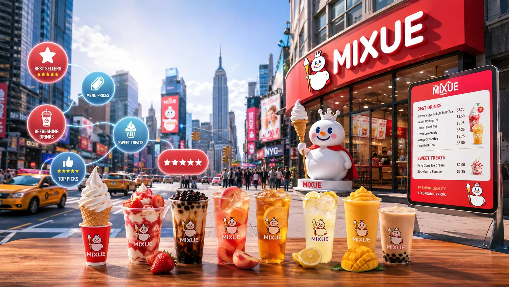 Mixue NYC Guide Best Drinks, Sweet Treats, and Menu Prices You Need to Know